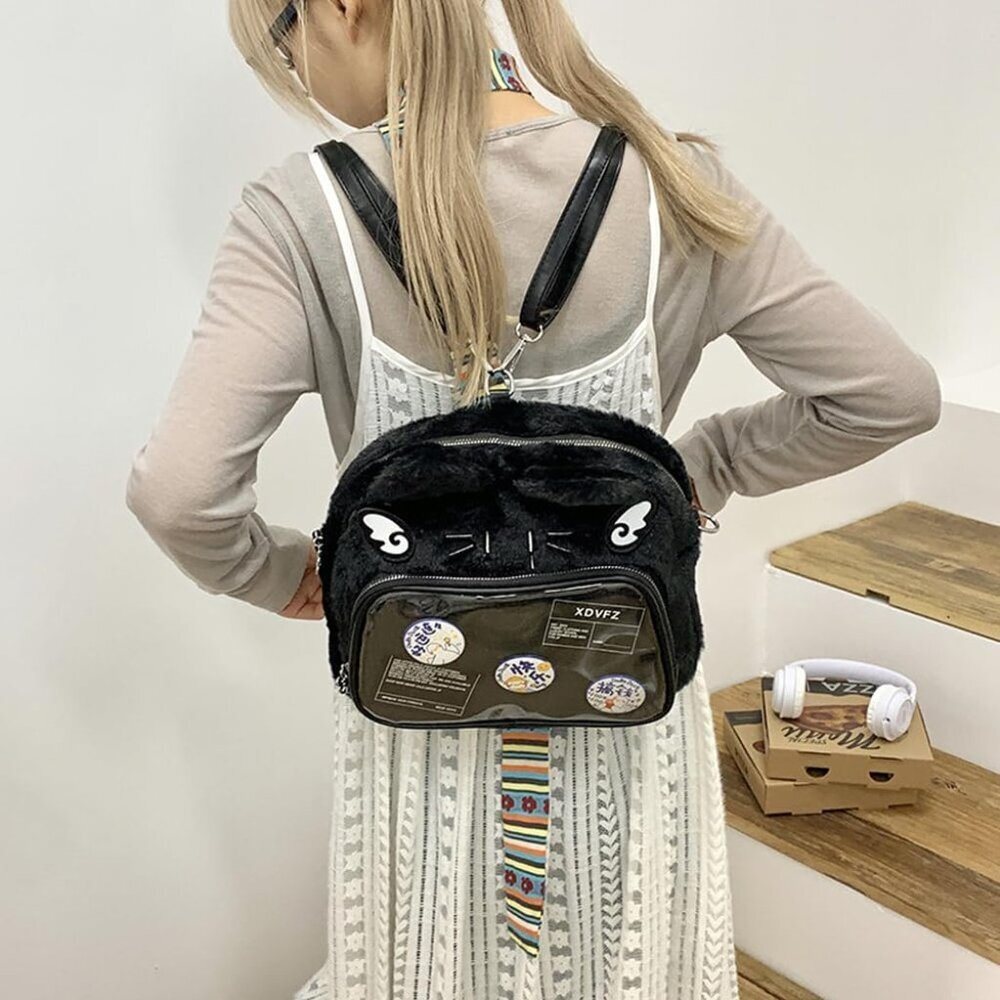 Versatile Kawaii Cat Backpack: Durable Daypack Wi… - image 2